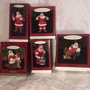 Coca-cola Santa Hallmark Ornaments